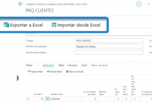 Cambiar o importar datos masivos en NAV & Business Central Paquetes configuracion Business Central